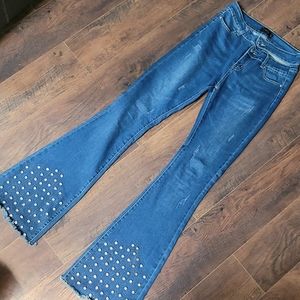 Denimland Rhinestone Flares